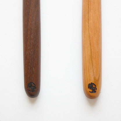 Wood Round Spatula - Made in the USA