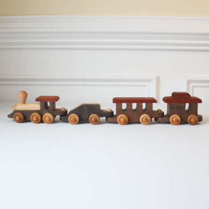Wooden Toy Train Set - Made in the USA