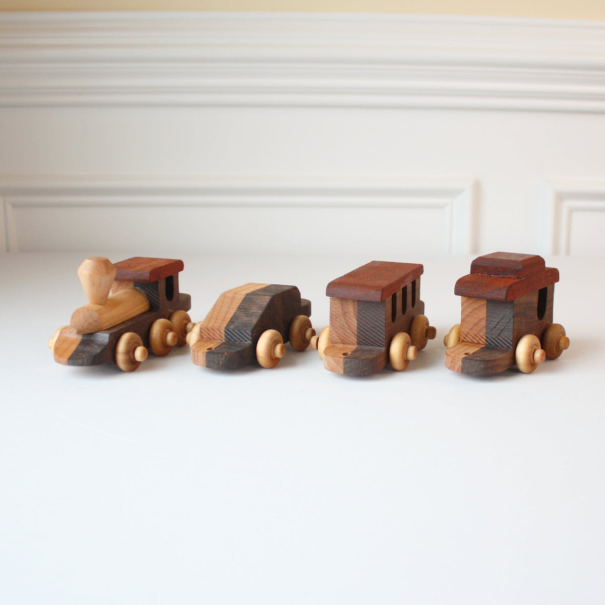 Wooden Toy Train Set - Made in the USA