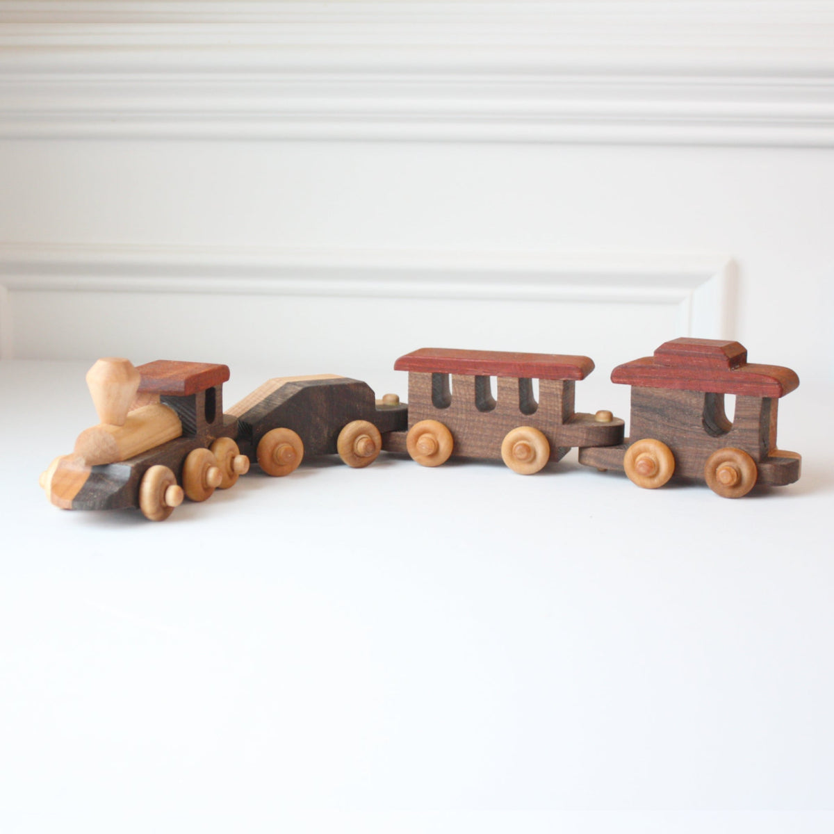 Wooden Toy Train Set - Made in the USA