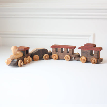 Wooden Toy Train Set - Made in the USA