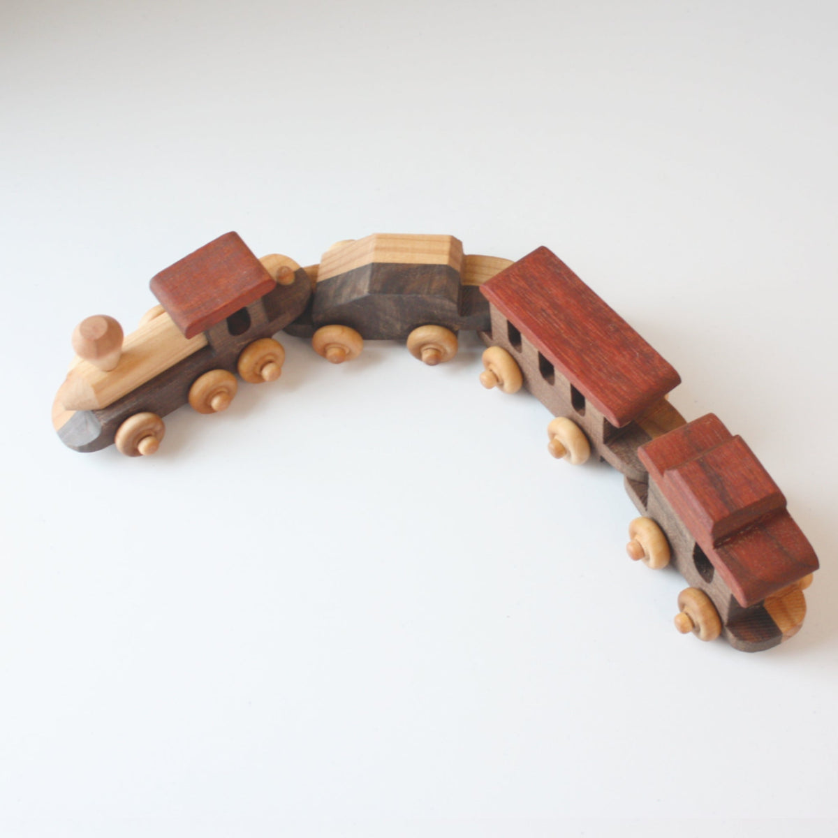 Wooden Toy Train Set - Made in the USA