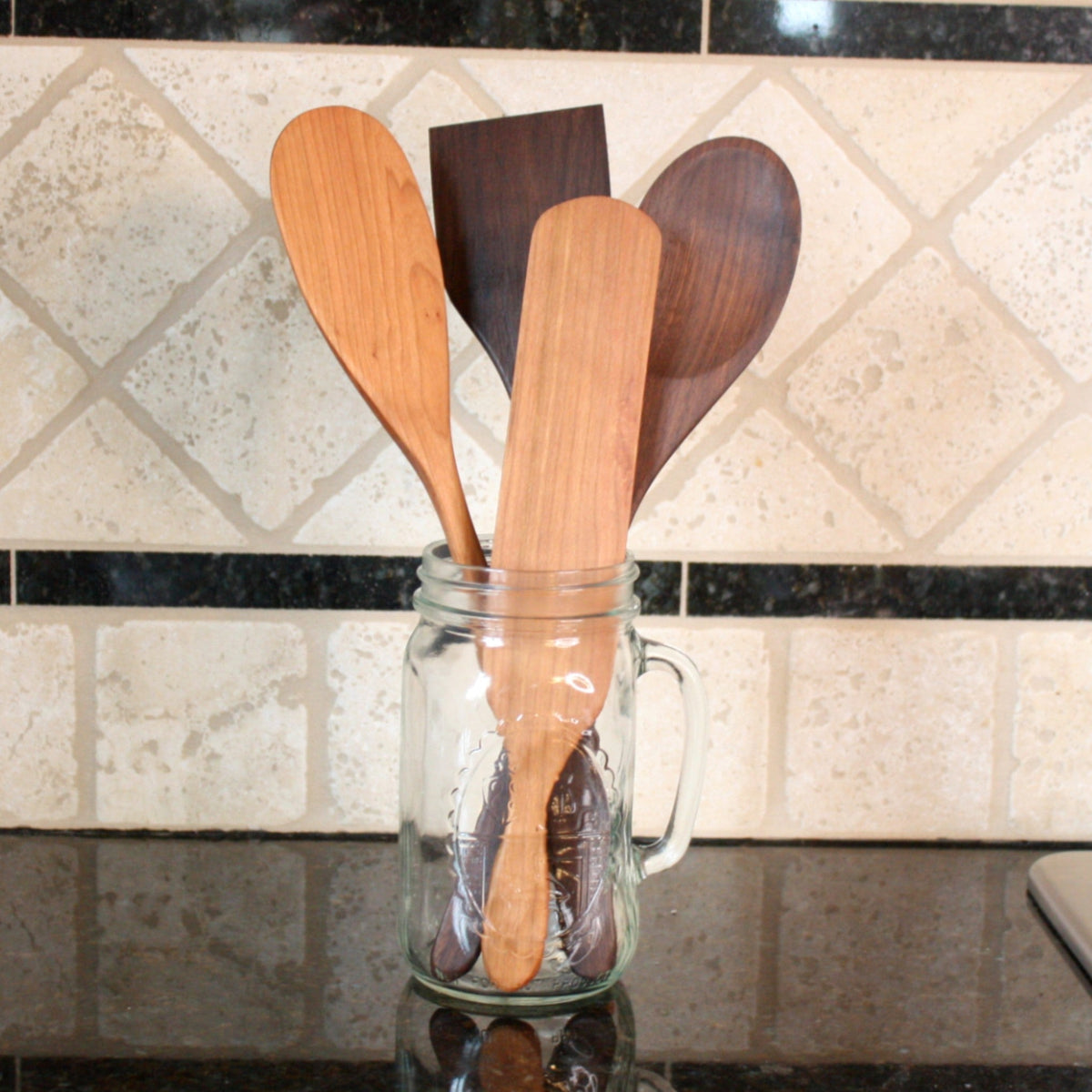 Wood Round Spatula - Made in the USA