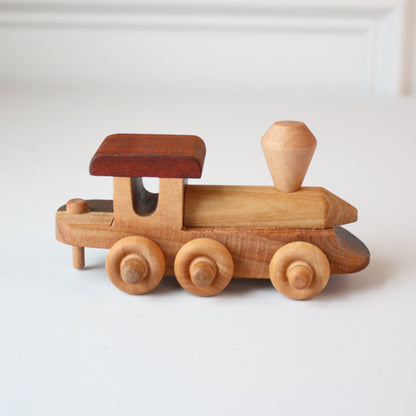 Wooden Toy Zoo Train Set - Made in the USA