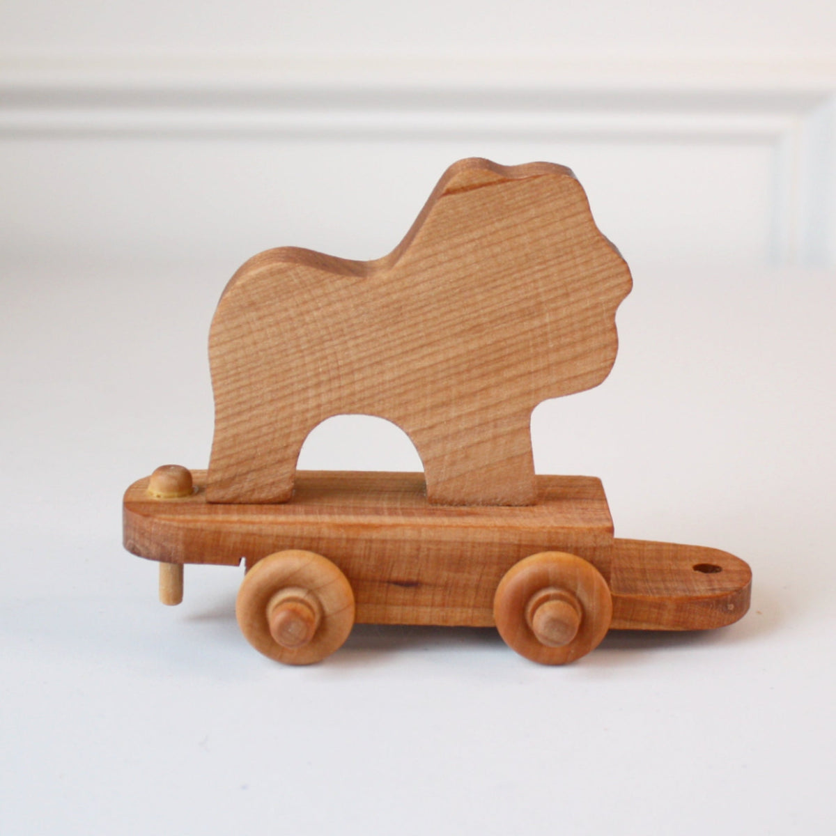 Wooden Toy Zoo Train Set - Made in the USA
