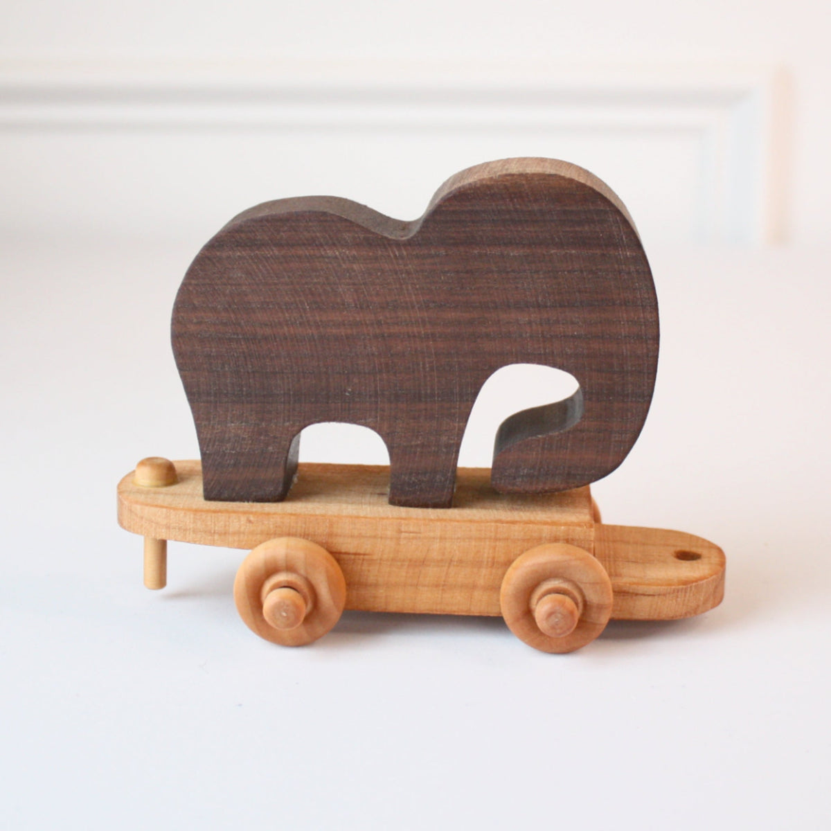 Wooden Toy Zoo Train Set - Made in the USA