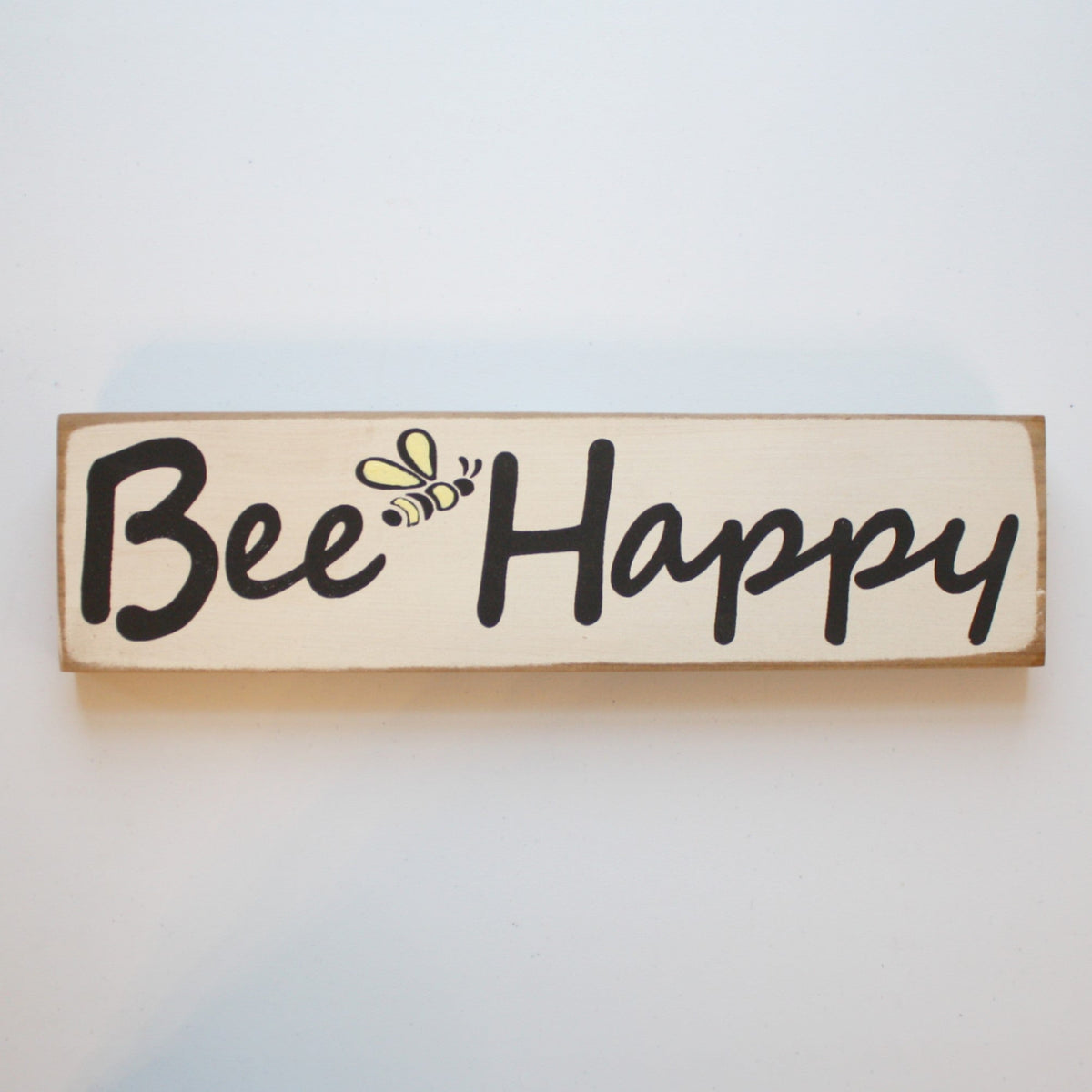 Bee Happy - Wood Sign - Made in the USA