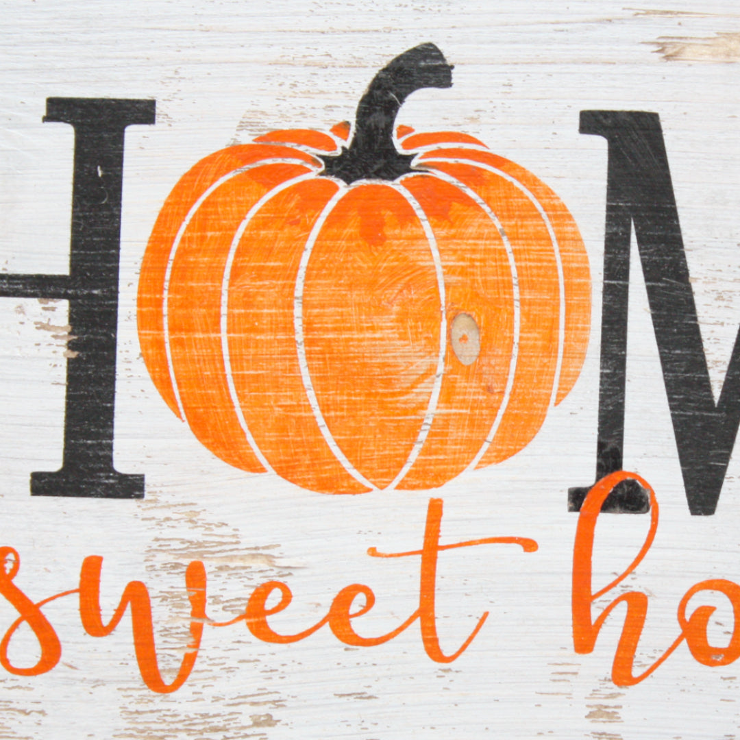 Home Sweet Home Pumpkin - Wood Sign - Made in the USA