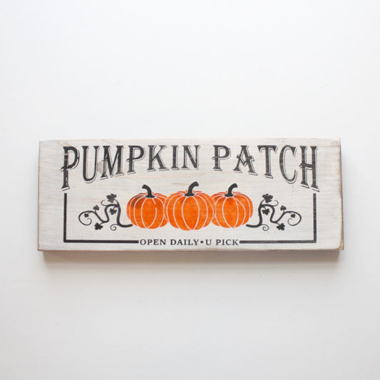 Pumpkin Patch - Wood Sign - Made in the USA