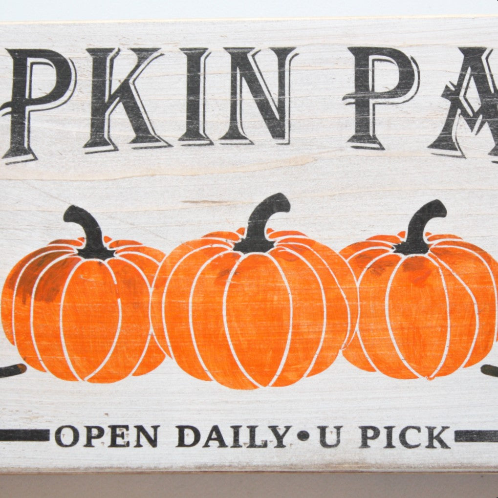 Pumpkin Patch - Wood Sign - Made in the USA