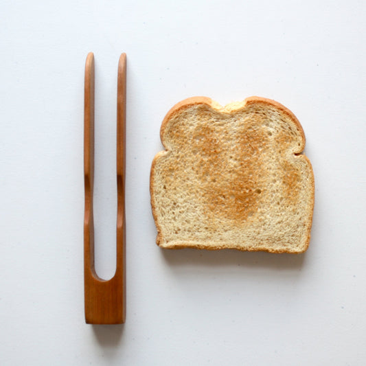 Handmade Wooden Toast Tongs - Made in the USA