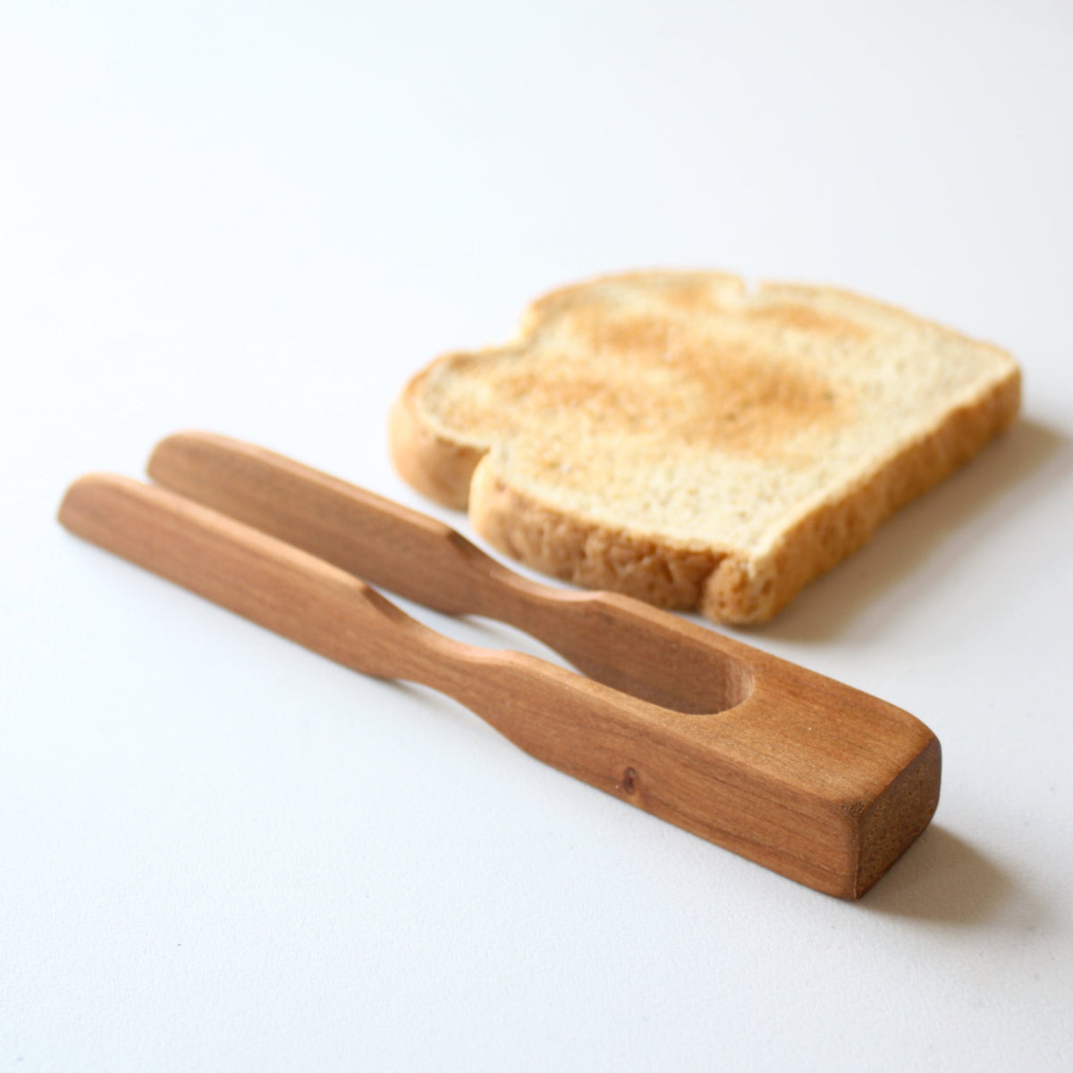 Handmade Wooden Toast Tongs - Made in the USA