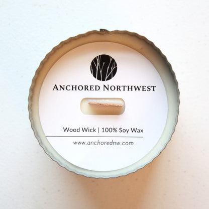 Wood Wick Soy Candle - Apples and Maple Bourbon - Made in the USA