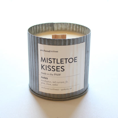 Wood Wick Soy Candle - Mistletoe Kisses - Made in the USA
