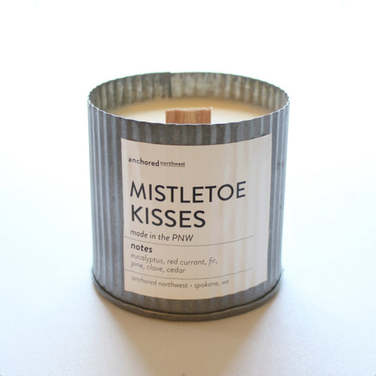 Wood Wick Soy Candle - Mistletoe Kisses - Made in the USA