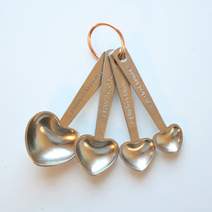 Zinc Measuring Spoons with Quotes - Made in the USA
