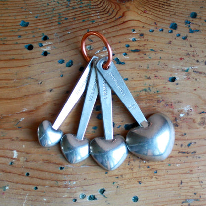 Zinc Measuring Spoons with Quotes - Made in the USA