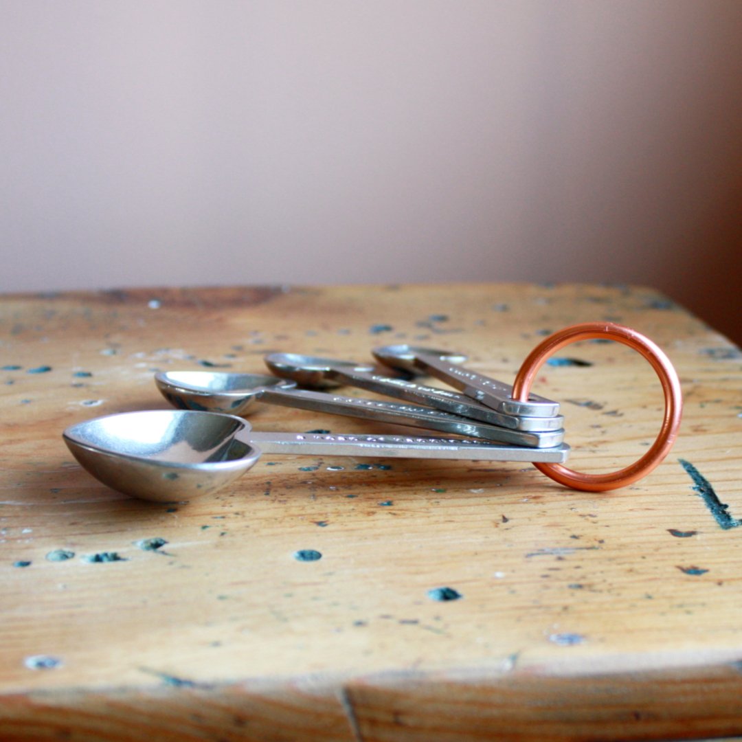 Zinc Measuring Spoons with Quotes - Made in the USA